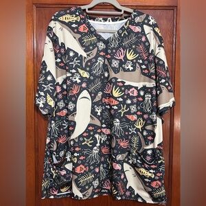 Shark Scrub Top 4XL